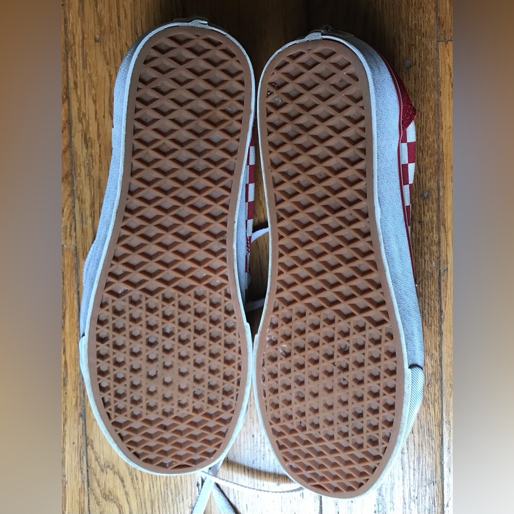 Vans Sneaker Old Skool, checkered red, low top lace-up, Unisex 11 W, 9.5M - Picture 6 of 9